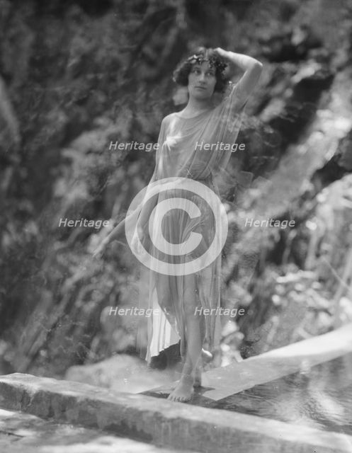 Tonetti, Miss, at Sneding's Landing, 1921 June 7. Creator: Arnold Genthe.