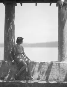 Tonetti, Miss, at Sneding's Landing, 1921 June 7. Creator: Arnold Genthe