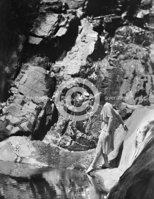 Tonetti, Miss, at Sneding's Landing, 1921 June 7. Creator: Arnold Genthe.