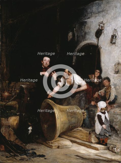 Toning the Bell, 1874. Creator: Walter Shirlaw.