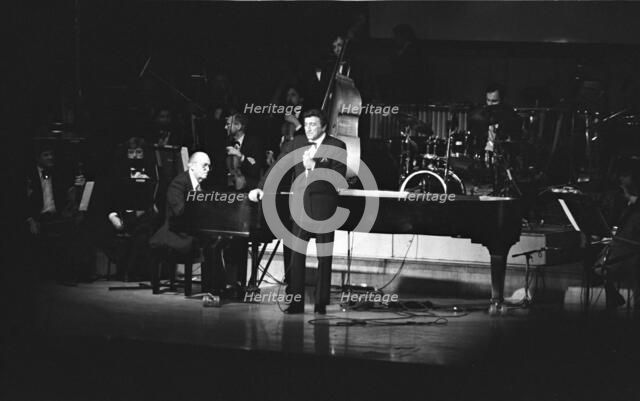 Tony Bennett and Ralph Sharon, Fairfield Halls, Croydon, 1988.   Artist: Brian O'Connor.