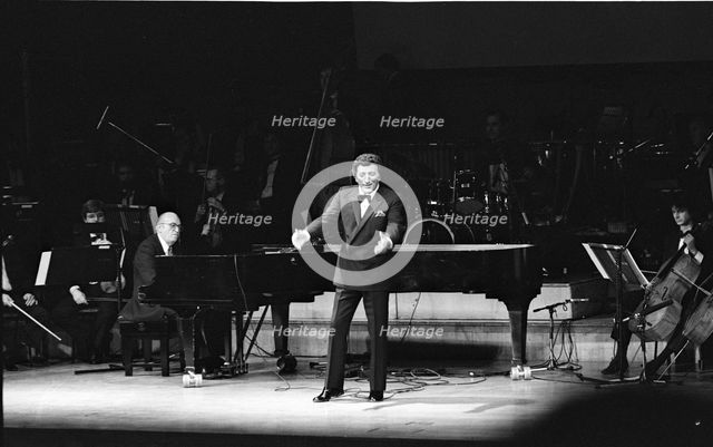 Tony Bennett and Ralph Sharon, Fairfield Halls, Croydon, Mar 1988.  Creator: Brian O'Connor.