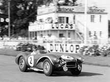 Tony Brooks in Aston Martin DB3S, Goodwood 9 Hours, West Sussex, (1955?)