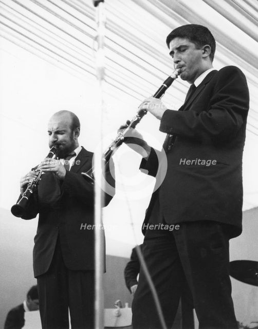 Tony Coe and Sandy Brown, Al Fairweather and Sandy Brown All Stars, Manchester Jazz Festival,1963. Creator: Brian Foskett.