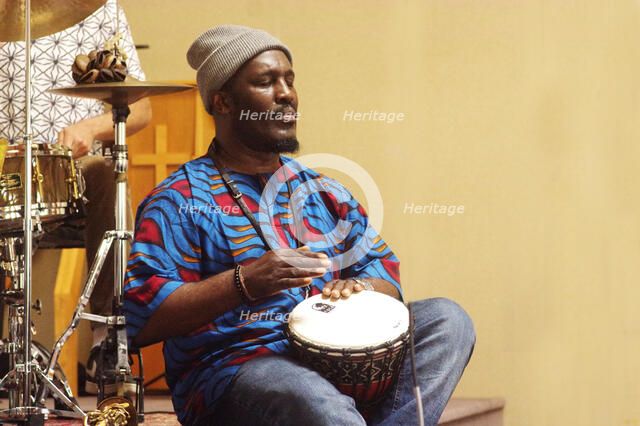 Tony Kofi, Basil Hodge Quintet, Jazz Africa, Loughton Methodist Church, Loughton, Essex, Apr 2023. Creator: Brian O'Connor.