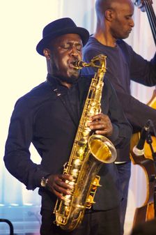 Tony Kofi, Watermill Jazz Club, Dorking, Surrey, 01.22.19. Creator: Brian O'Connor
