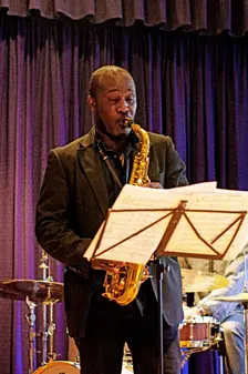 Tony Kofi, Watermill Jazz Club, Dorking, Surrey, 2015. Artist: Brian O'Connor