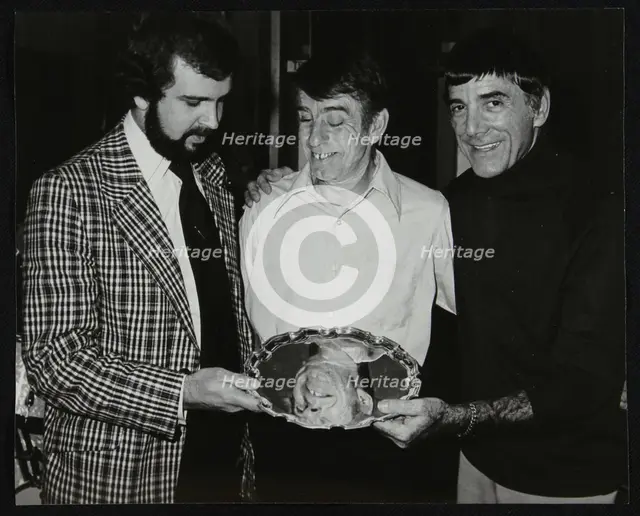 Tony Roper, Kenny Clare and Louie Bellson, London, 1978. Creator: Denis Williams.