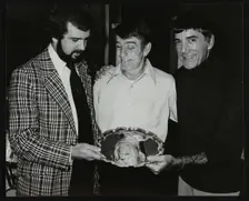 Tony Roper, Kenny Clare and Louie Bellson, London, 1978. Creator: Denis Williams