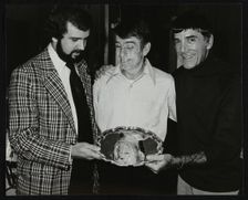 Tony Roper, Kenny Clare and Louie Bellson, London, 1978. Creator: Denis Williams