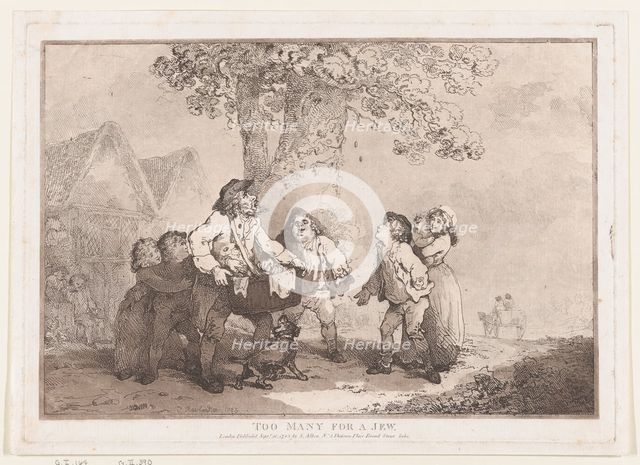 Too Many for a Jew, September 20, 1785., September 20, 1785. Creator: Thomas Rowlandson.
