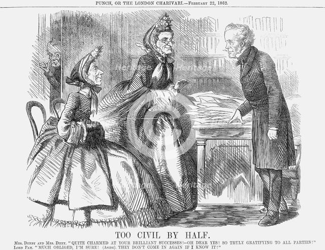 'Too Civil by Half', 1862. Creator: Unknown.
