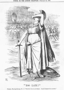 "Too Late!", 1885. Creator: Joseph Swain