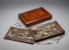 Tool kit depicting the Holy Family, c1830