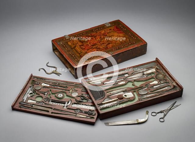 Tool kit depicting the Holy Family, c1830. Artist: Unknown.