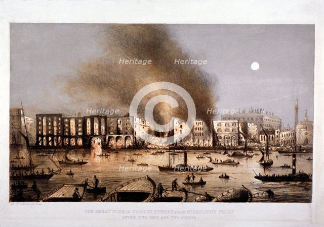 Tooley Street, Bermondsey, London, 1861. Artist: JW Anderson