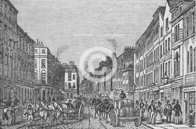 'Tooley Street in the First Half of the Nineteenth Century', c1840, (1912). Artist: Unknown.
