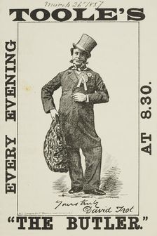 Toole's "The Butler", 1887. Creator: Unknown