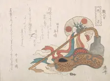 Tools for the Carpenter, 19th century., 19th century. Creator: Shinsai
