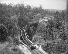 Toowoomba Range between Highfields and Ballard's Camp, c1894. Creator: Poul C Poulsen