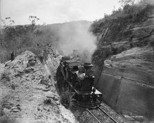 Toowoomba Range engine Murphy's Creek and Highfields, c1894. Creator: Poul C Poulsen