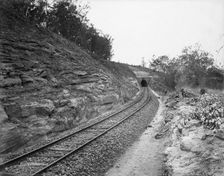Toowoomba Range tunnel near Ballard's Camp, c1894. Creator: Poul C Poulsen