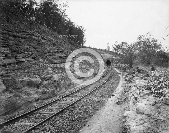 Toowoomba Range tunnel near Ballard's Camp, c1894. Creator: Poul C Poulsen.