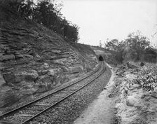 Toowoomba Range tunnel near Ballard's Camp, c1894. Creator: Poul C Poulsen