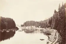Tooth Bridge, Oregon, 1867, printed ca. 1876. Creator: Carleton Emmons Watkins