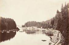 Tooth Bridge, Oregon, 1867, printed ca. 1876. Creator: Carleton Emmons Watkins