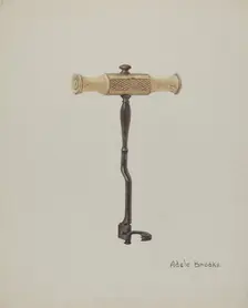 Tooth Key (or Tooth Extractor), 1935/1942. Creator: Adele Brooks
