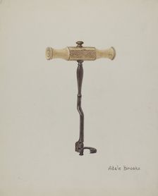 Tooth Key (or Tooth Extractor), 1935/1942. Creator: Adele Brooks