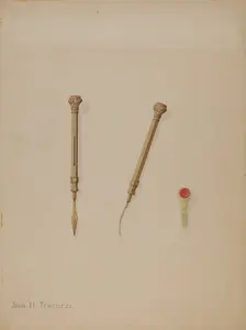 Toothpick, c. 1937. Creator: John H. Tercuzzi