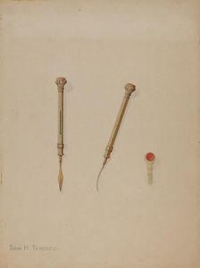 Toothpick, c. 1937. Creator: John H. Tercuzzi
