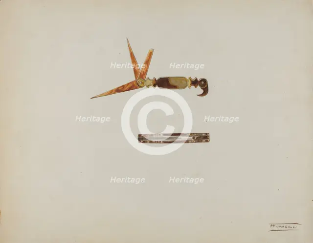 Toothpick, c. 1939. Creator: Frank Fumagalli.