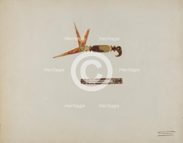 Toothpick, c. 1939. Creator: Frank Fumagalli.