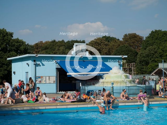 Tooting Bec Lido, Tooting Bec Road, Streatham, Wandsworth, London, 2013. Creator: Simon Inglis.