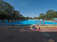 Tooting Bec Lido, Tooting Bec Road, Streatham, Wandsworth, London, 2013. Creator: Simon Inglis