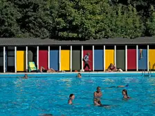 Tooting Bec Lido, Tooting Bec Road, Streatham, Wandsworth, London, 2013. Creator: Simon Inglis