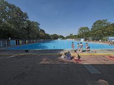 Tooting Bec Lido, Tooting Bec Road, Streatham, Wandsworth, London, 2013. Creator: Simon Inglis