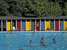Tooting Bec Lido, Tooting Bec Road, Streatham, Wandsworth, London, 2013. Creator: Simon Inglis