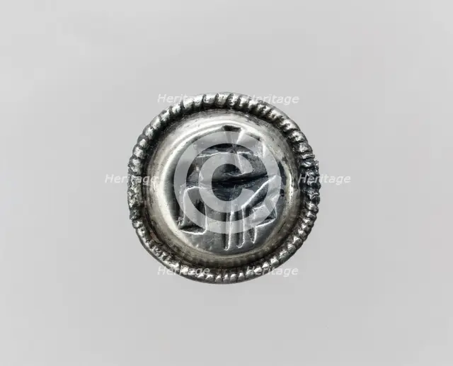 Top of a Signet Ring, Frankish, 7th century. Creator: Unknown.