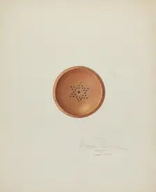 Top of Letter Sander, c. 1940. Creator: Cora Parker