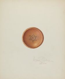 Top of Letter Sander, c. 1940. Creator: Cora Parker