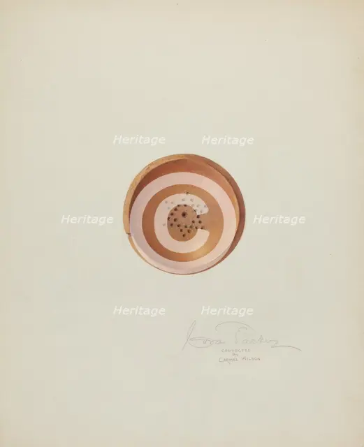 Top of Letter Sander, c. 1940. Creator: Cora Parker.