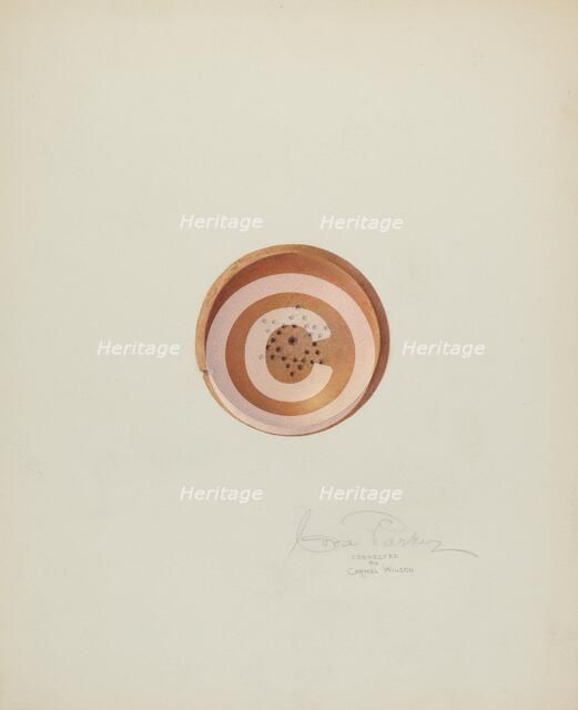 Top of Letter Sander, c. 1940. Creator: Cora Parker.