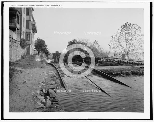 Top of plane, Morris and Essex canal, Boonton, N.J., between 1890 and 1901. Creator: Unknown.