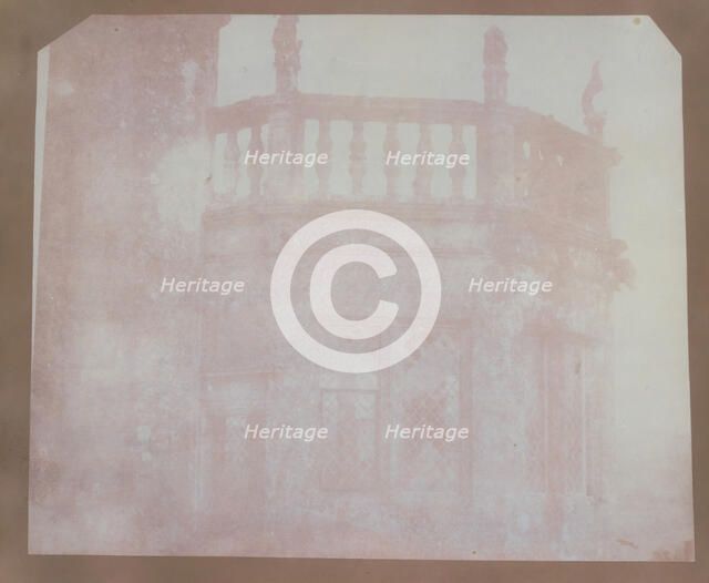 Top of Sharington's Tower, Lacock Abbey, Taken from the Roof above the South ..., October 14, 1840 . Creator: William Henry Fox Talbot.