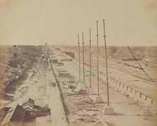 Top of the Wall From Anting Gate, Pekin, Taken Possession by English and French Troops, Oct 1860. Creator: Felice Beato