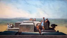 Top of the First Pyramid of Gizah 1794. Artist: Thomas Milton